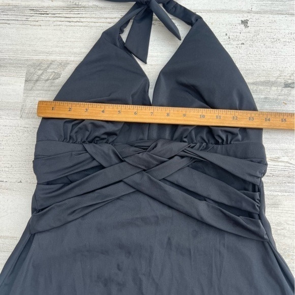 Spanx Halter Neck Top Womens Size 12 Summer‎ Y2K Casual Leisure Crisscross Front - Picture 8 of 8